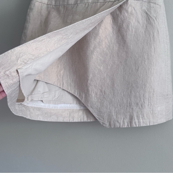 J Crew metallic linen skirt - Picture 4 of 7